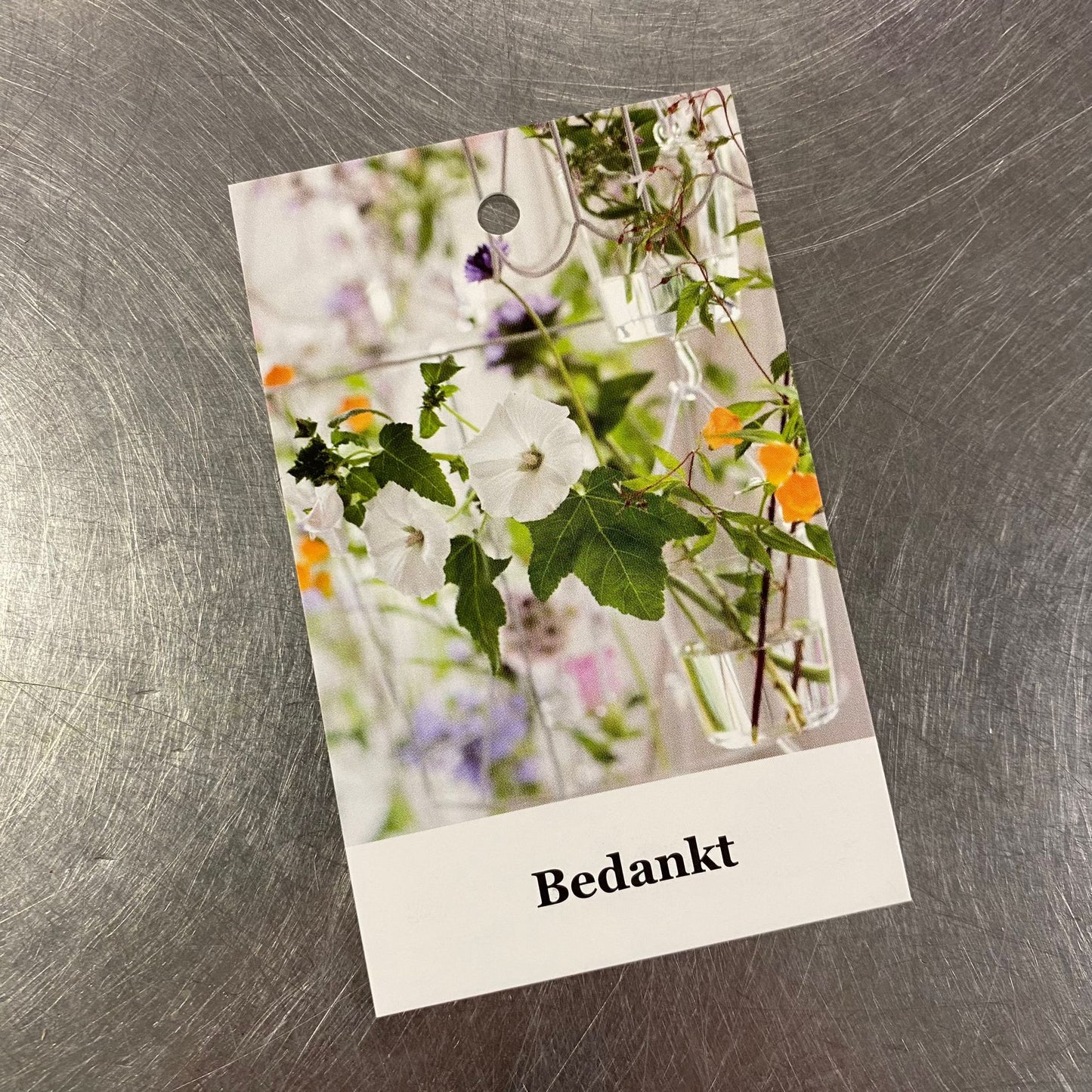 Wenskaartje - Bedankt