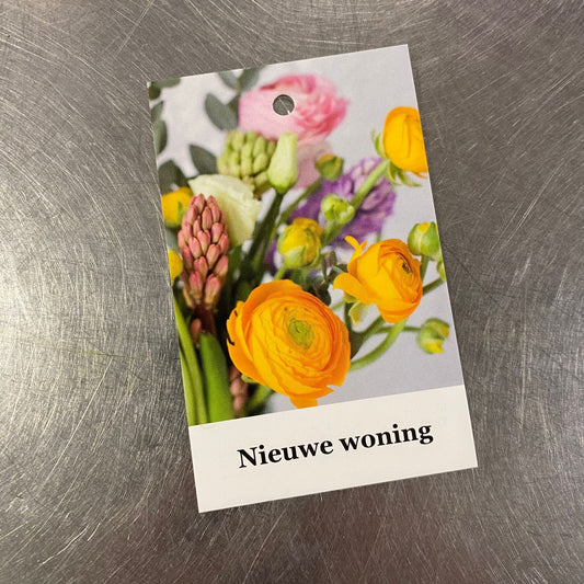 Wenskaartje - Nieuwe woning