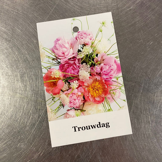 Wenskaartje - Trouwdag